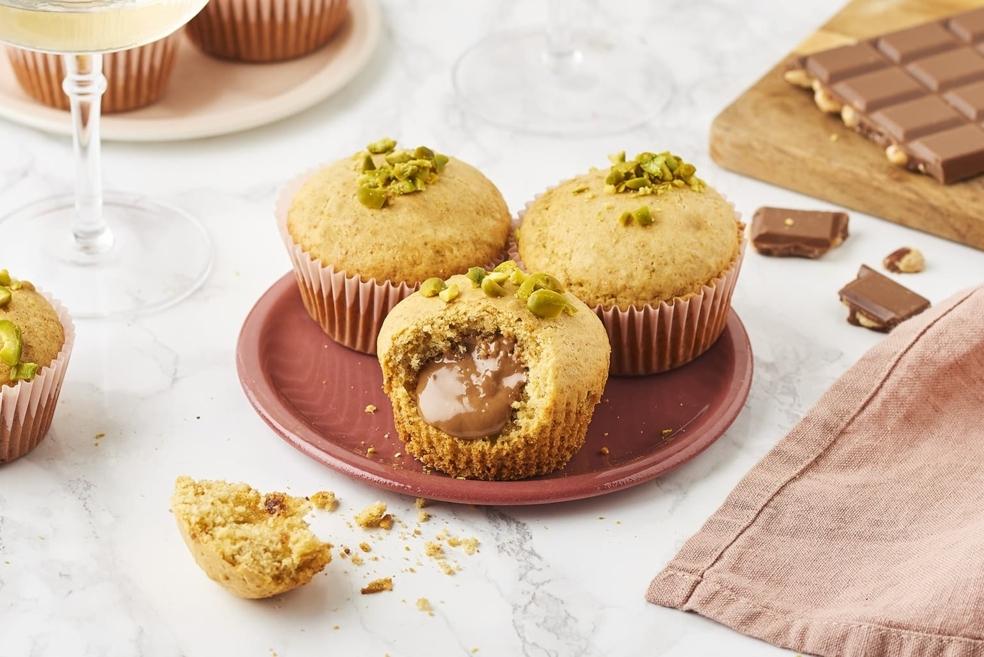 Fondant pistache au cœur chocolat