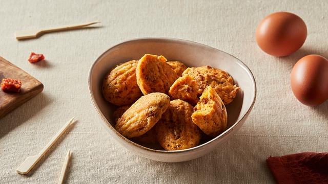 Madeleines salées au chorizo