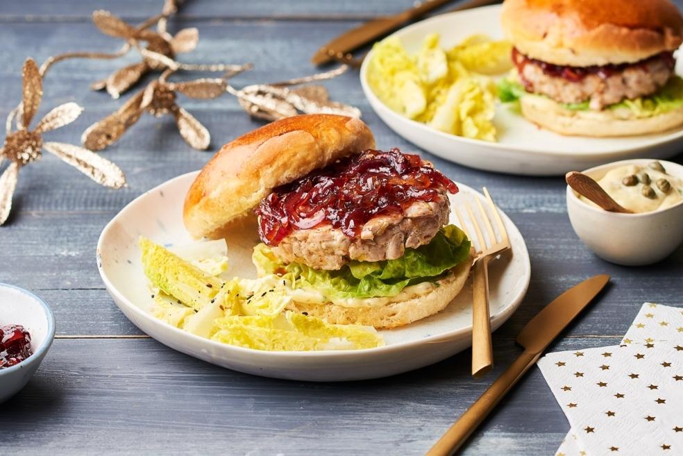 Burgers steak de thon rouge et compotée d'oignons