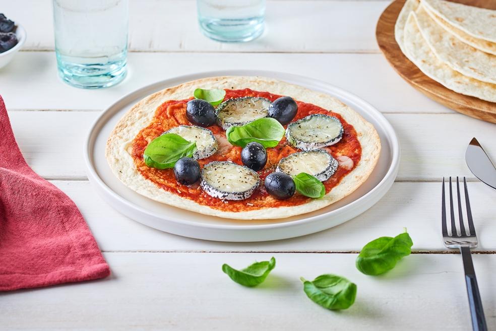 Pizzadillas chèvre et basilic