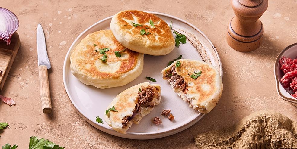 Naans à la viande hachée