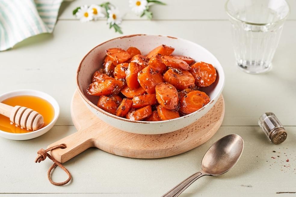 Carottes confites au miel