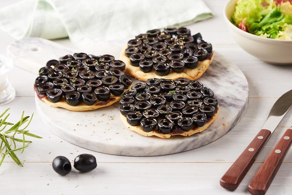 Tartelettes aux olives façon tatin