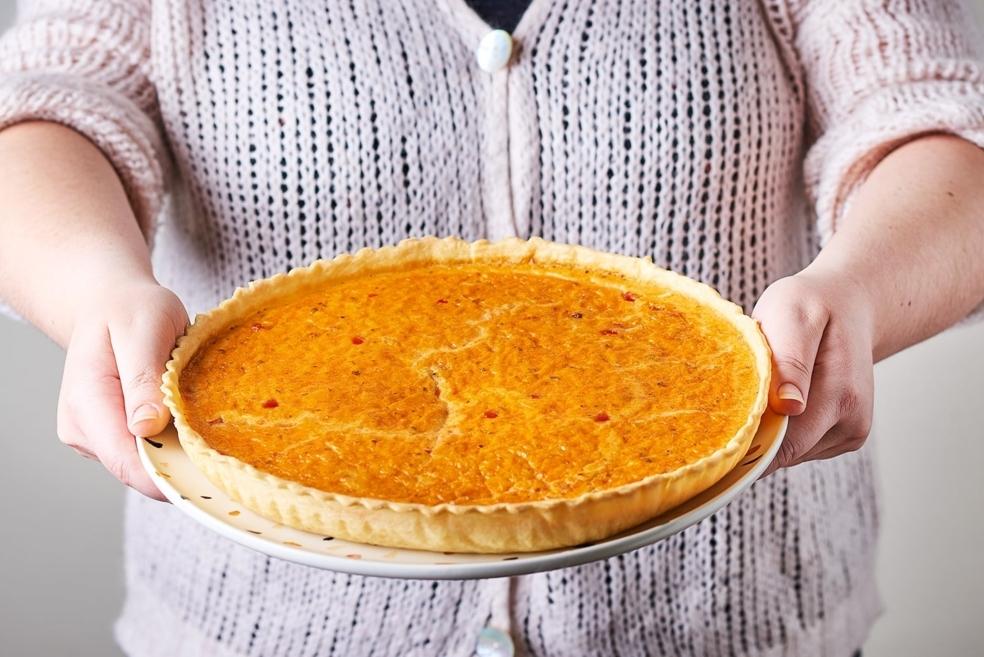 Quiche chorizo poivrons