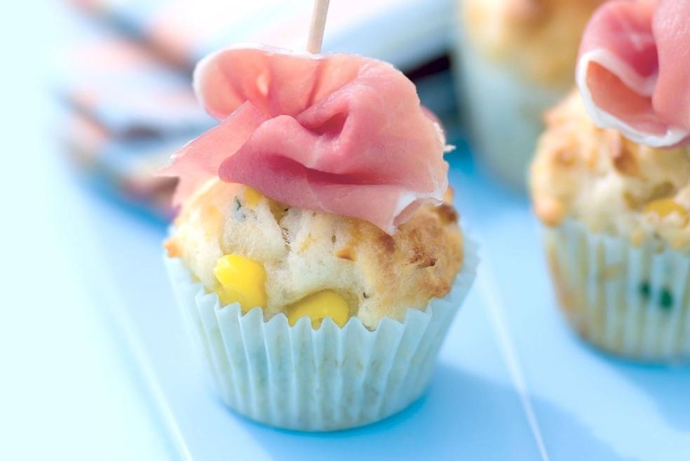 Mini muffins au fromage et maïs