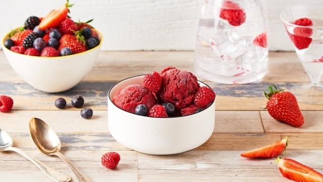 Sorbet aux fruits rouges et à la bière