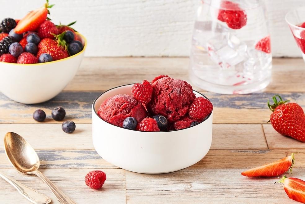 Sorbet aux fruits rouges et à la bière