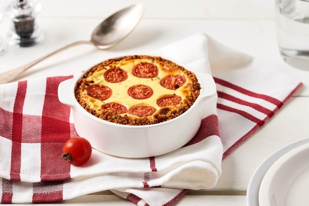 Cheesecake salé tomates-basilic