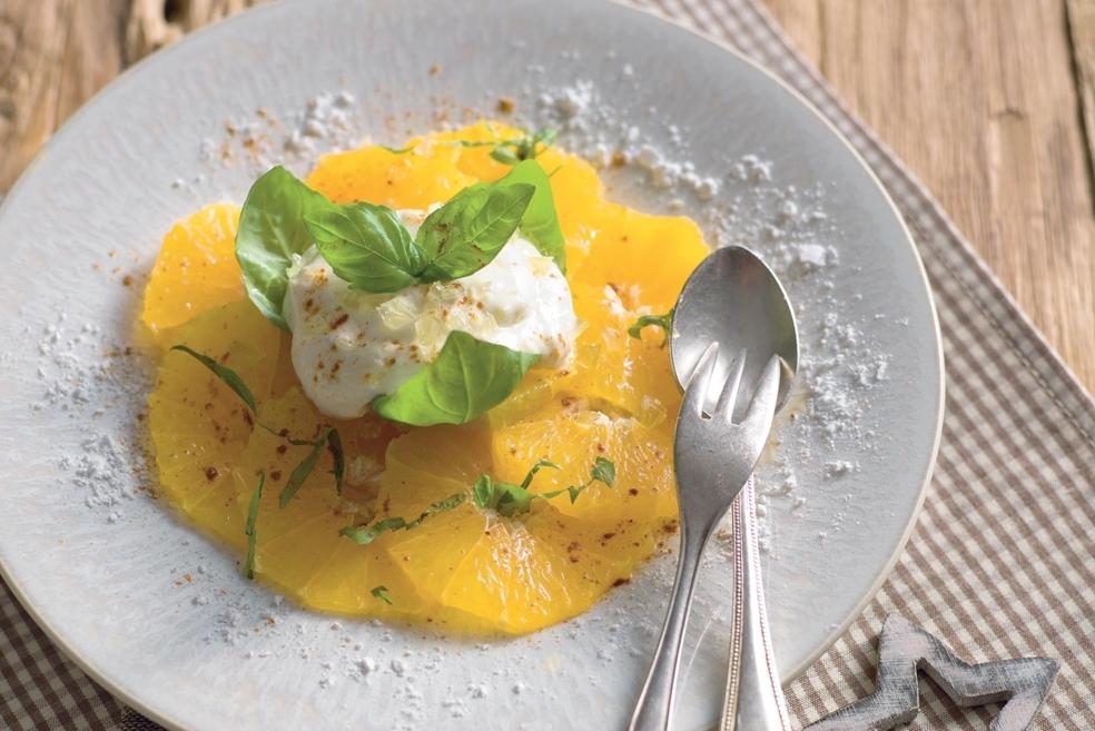 Duo d'agrumes et son crémeux lacté