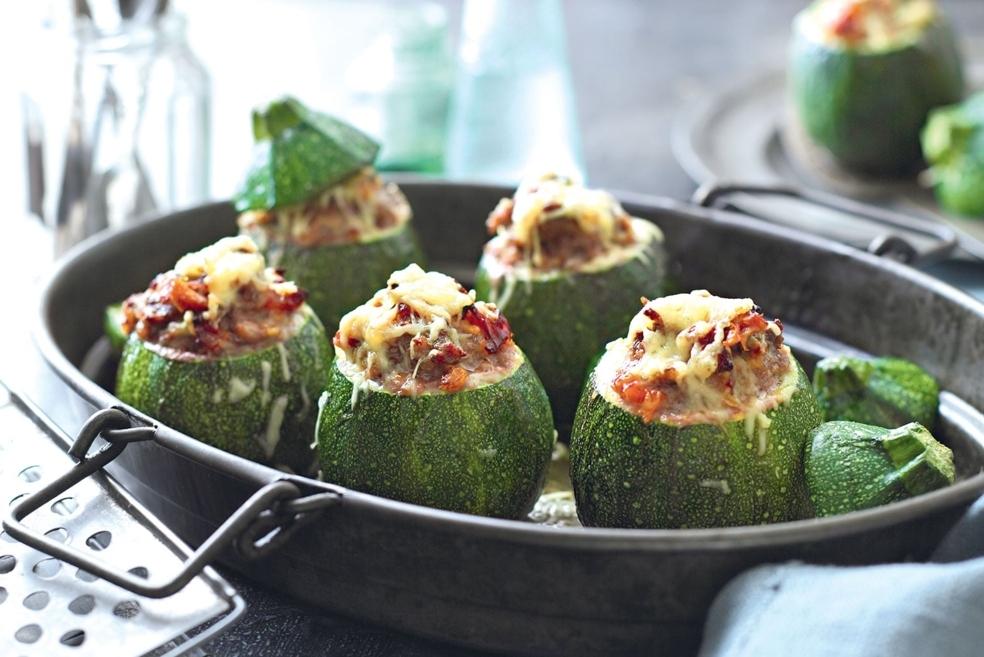 Courgettes farcies à la viande hachée