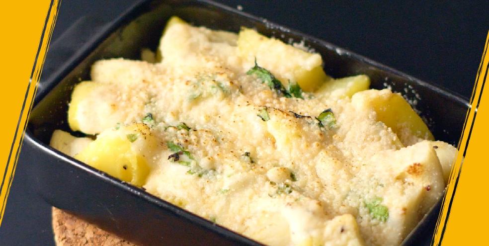 Gratin d'artichauts et pommes de terre