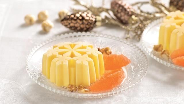 Parfait glacé au miel et pamplemousse