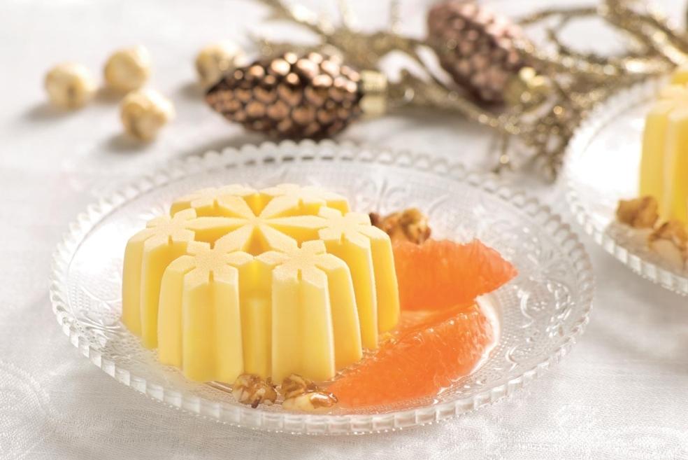 Parfait glacé au miel et pamplemousse