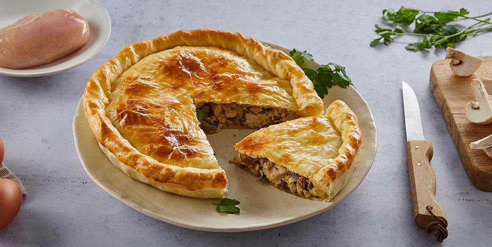 Tourte forestière au poulet
