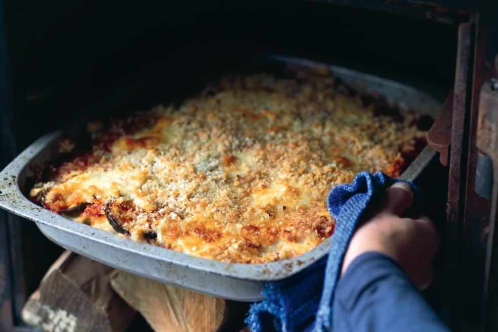 Gratin d'aubergines au parmesan