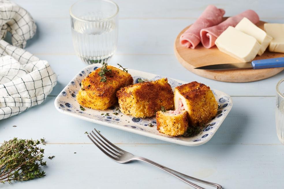 Mini cordons bleus à la mozzarella