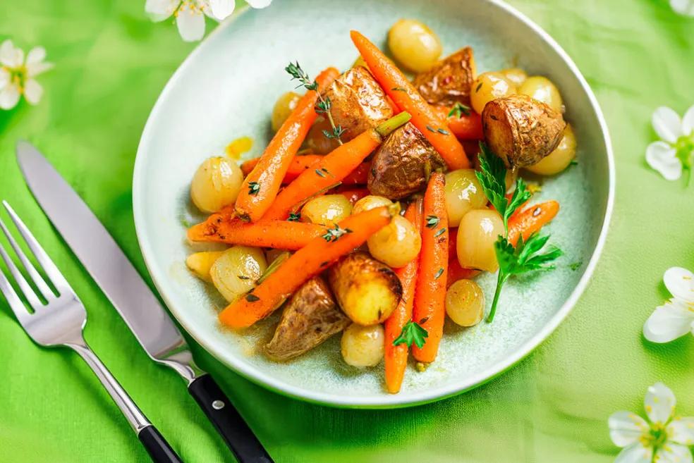 Légumes printaniers rôtis