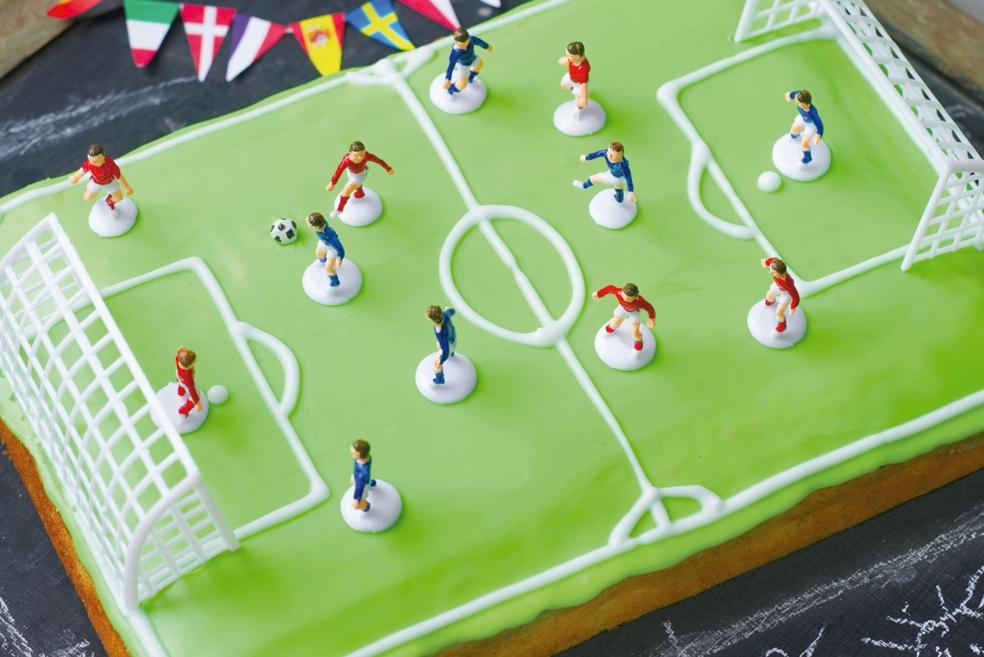 Gâteau terrain de foot