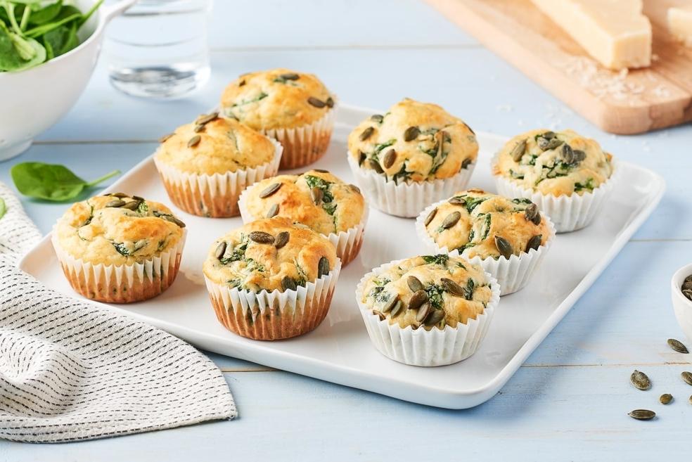Muffins épinard et parmesan