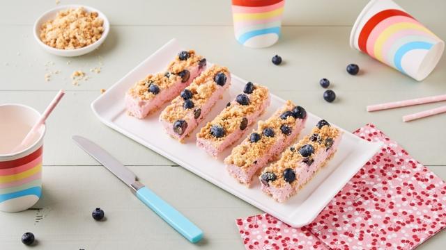 Crumble en barre glacée