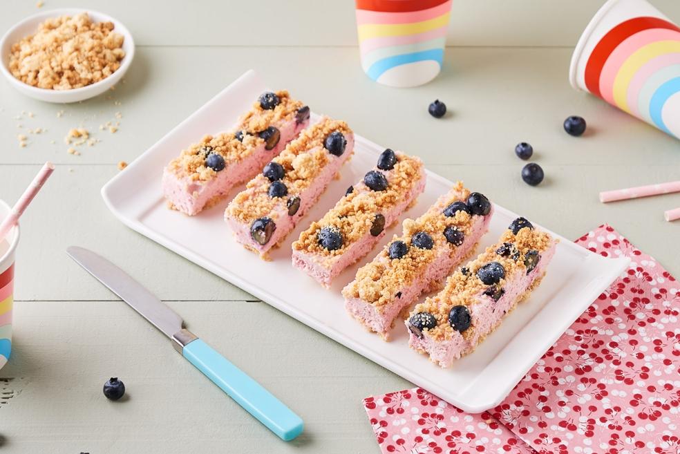 Crumble en barre glacée