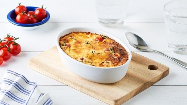 Clafoutis tomate-chèvre
