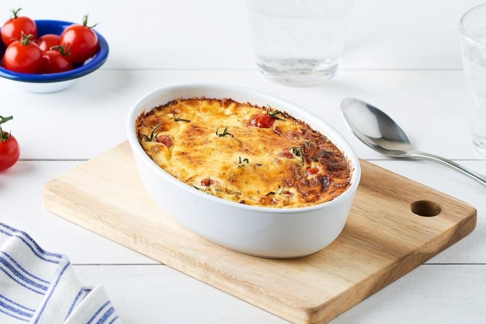 Clafoutis tomate-chèvre