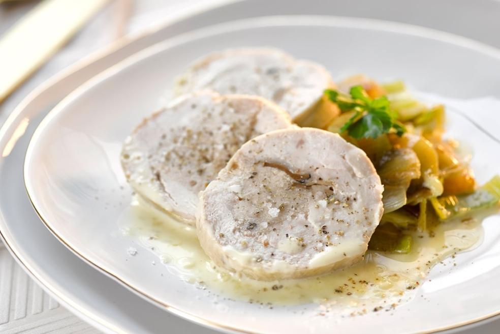 Ballottine de suprême de dinde farcie