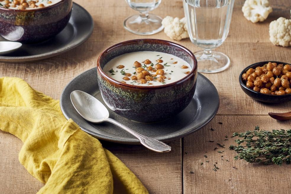 Velouté de chou-fleur et pommes de terre