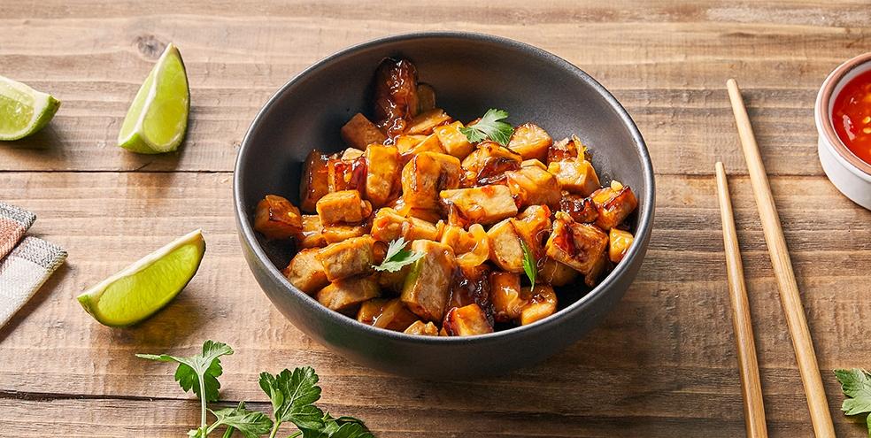 Tofu frit à la sauce piquante
