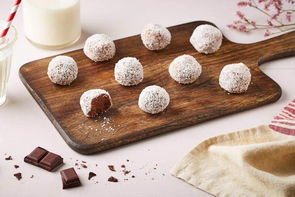 Boule de patate douce - chocolat et coco