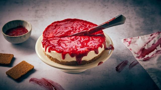 Cheesecake d'Halloween sanglant