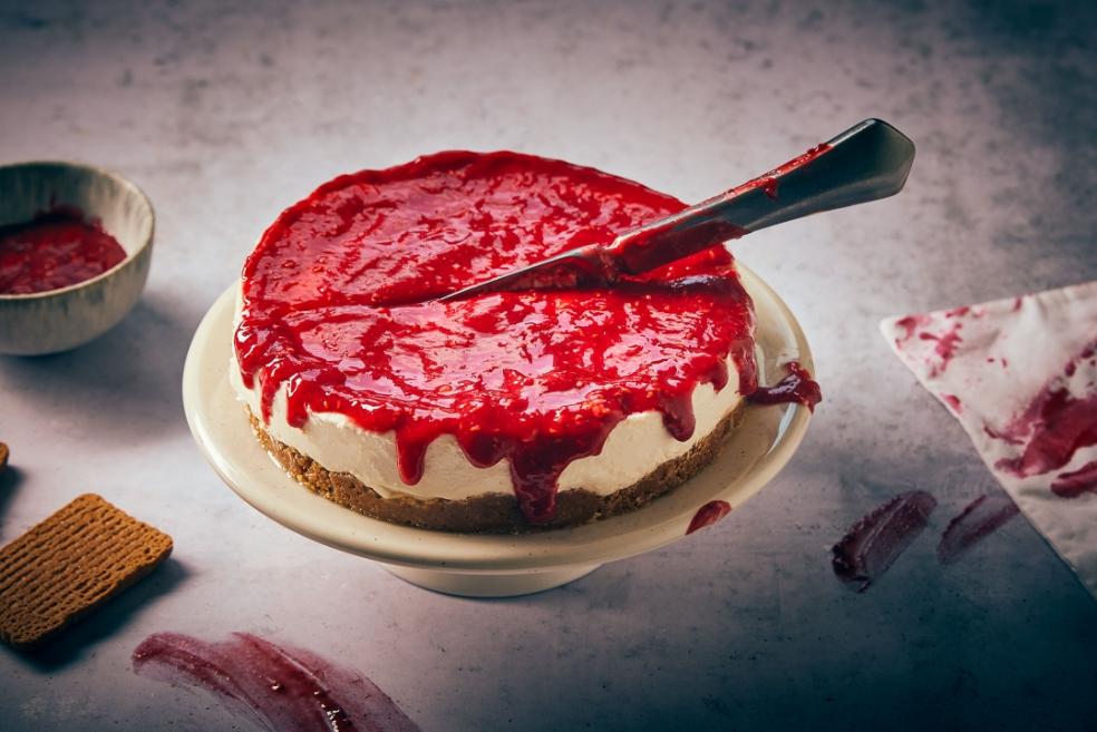 Cheesecake d'Halloween sanglant