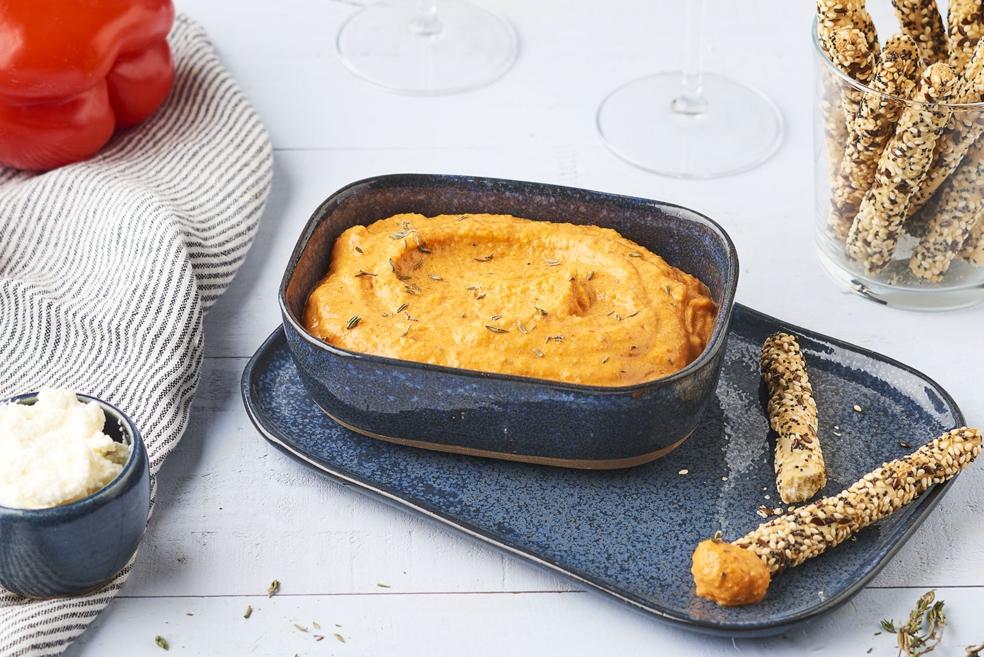 Crème de poivrons et ricotta