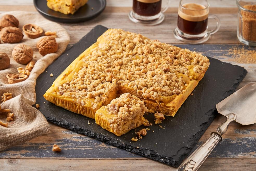 Gâteau au potimarron et noix