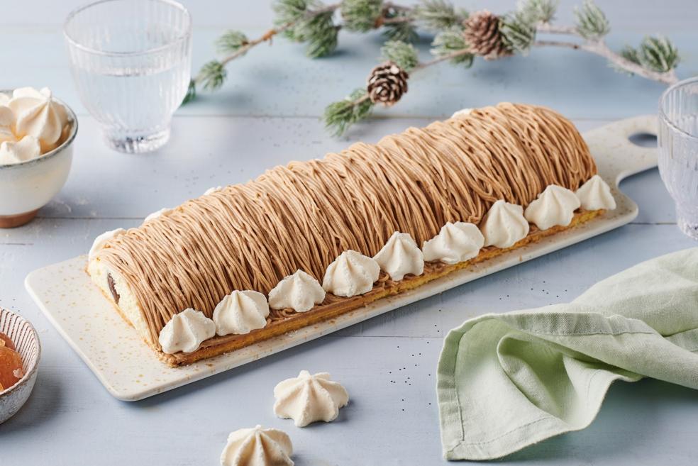 Bûche façon Mont Blanc