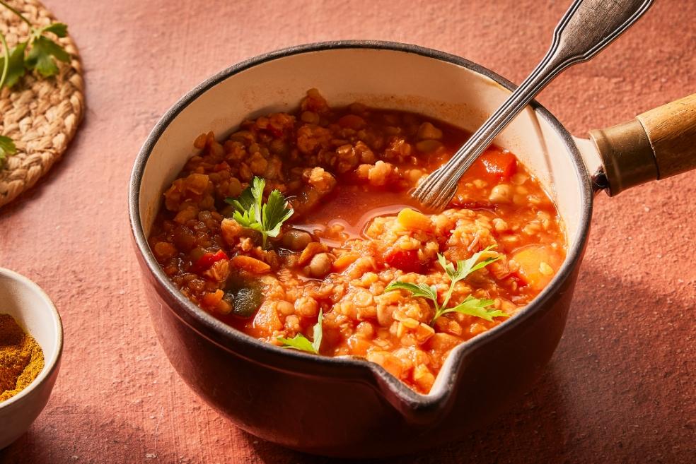 Couscous aux lentilles corail
