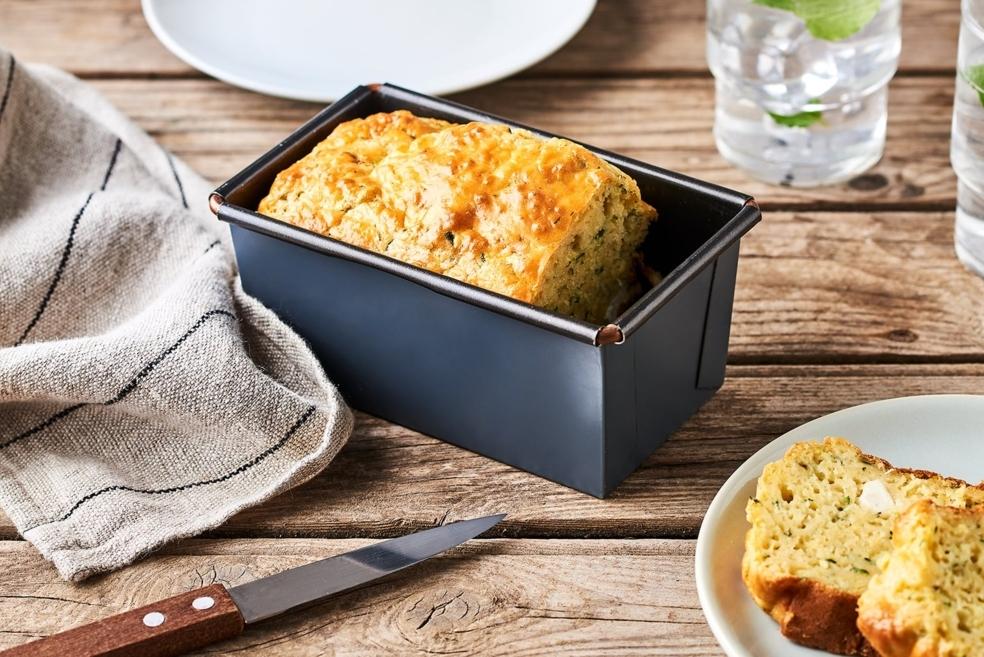 Mini cake, feta, citron et menthe