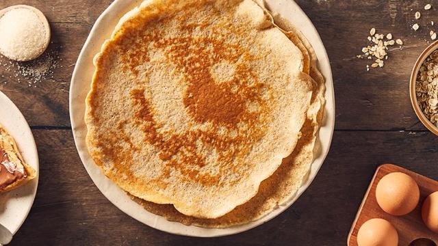 Crêpes aux flocons d'avoine