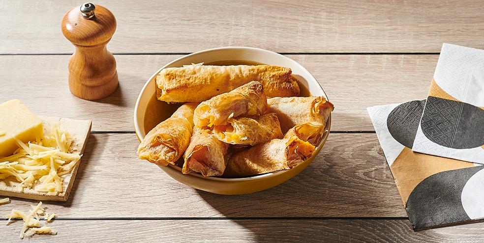 Cigares croustillants potimarron cheddar