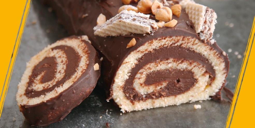 Bûche de Noël Vanille-chocolat