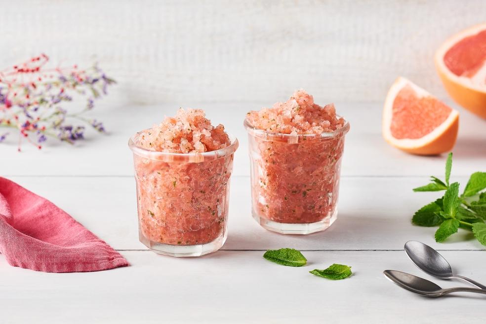 Granité menthe pamplemousse