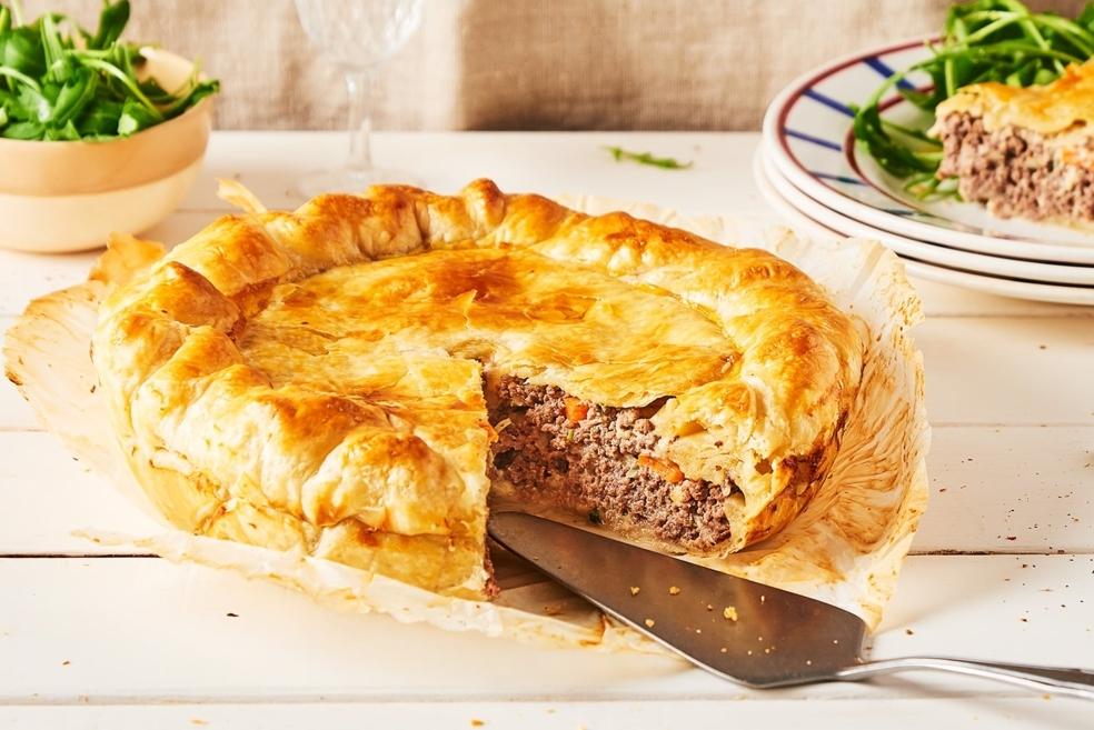 Tourte à la viande et à la bière