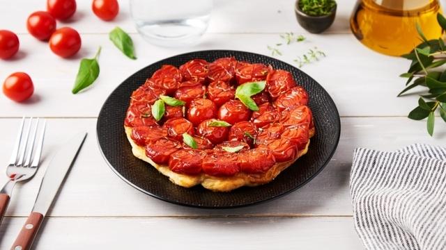 Tarte tatin tomates basilic