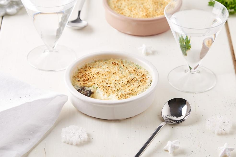 Crème brûlée aux escargots