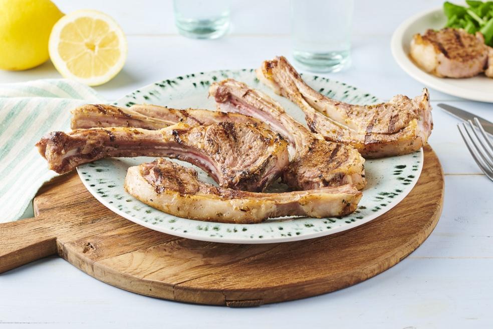 Côtelettes d'agneau grillées au citron | Païdakia