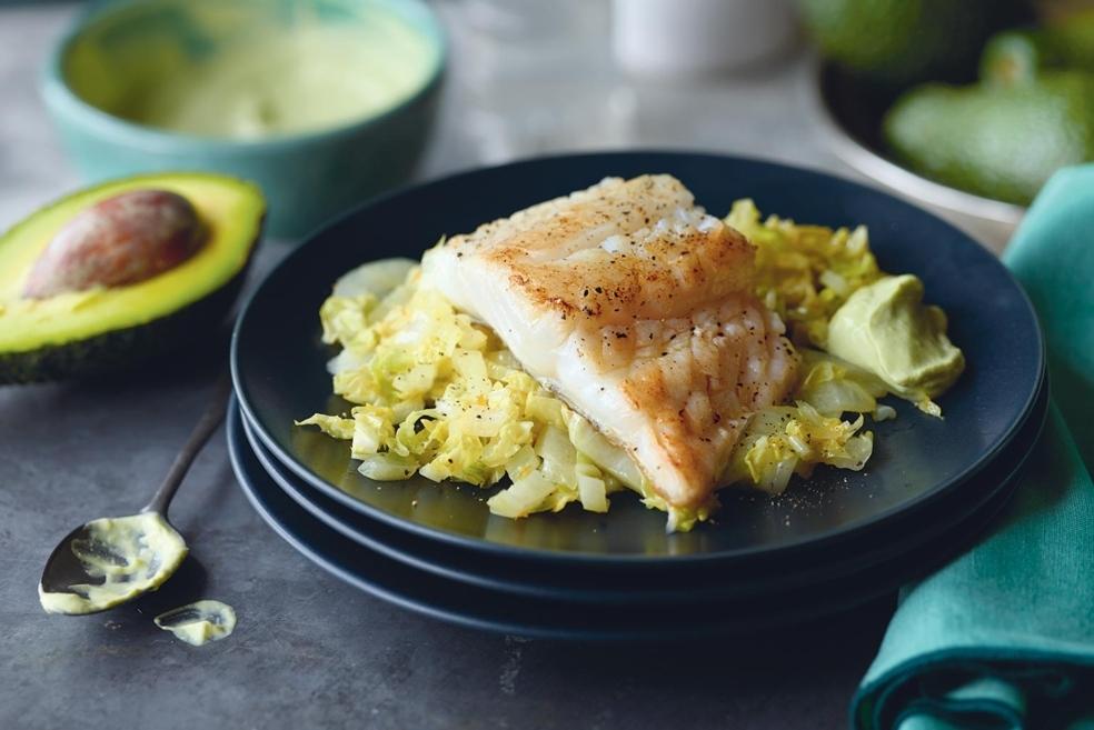 Cabillaud poêlé et chou à l’orange