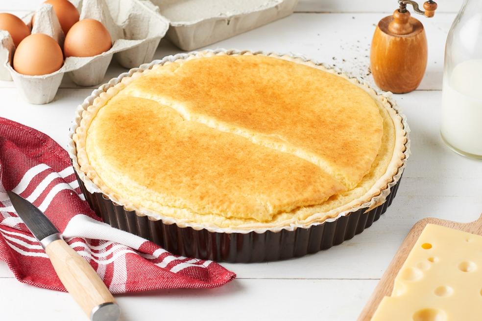 Quiche soufflée au gruyère Suisse