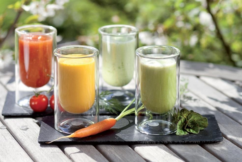 Gaspacho de tomates au basilic