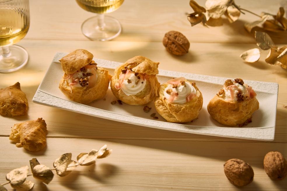 Petits choux au magret de canard